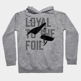 Northwest Foil Club: LOYAL / All Black (Background text) Hoodie